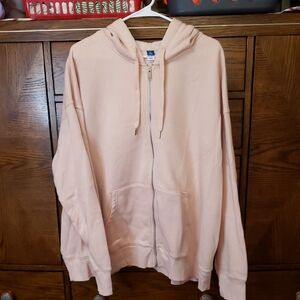 Old Navy Light Pink Zip-Up Hoodie